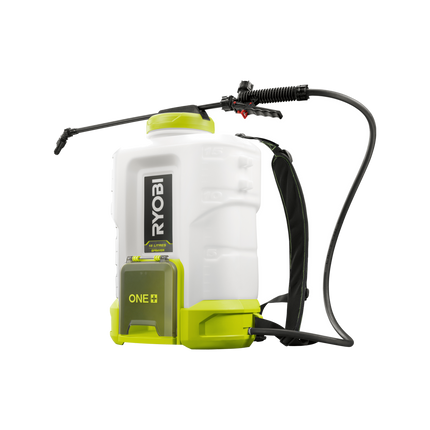 Packshot of Ryobi 18V ONE+ Backpack Chemical Sprayer 15L Tool Only - for Large Area Spraying