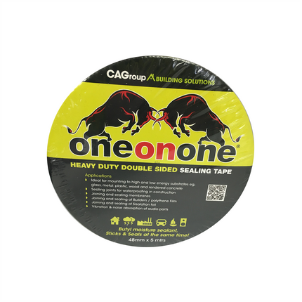 CAgroup One On One Heavy Duty Double Sided Butyl Sealing Tape 48mm x 5m roll