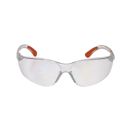 Citeco Clear Anti Scratch Safety Glasses with clear lenses and soft rubber tipped arms (2)