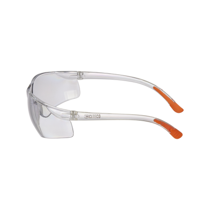 Citeco Clear Anti Scratch Safety Glasses with clear lenses and soft rubber tipped arms (3)
