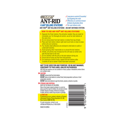 Combat Ant-Rid Ant Baits 1.5g (6 Pack) (3)