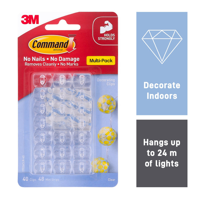 Command Clear Decorating Clips 20 Pack (2)