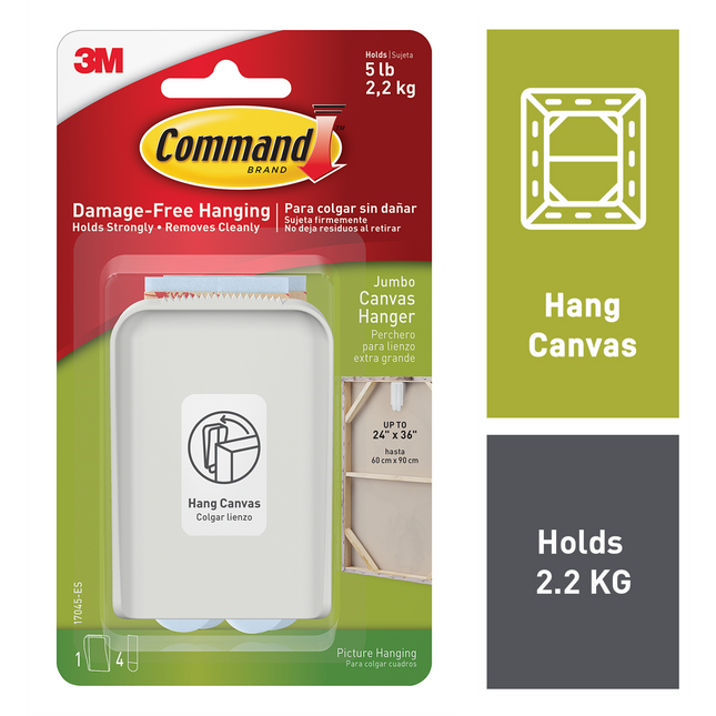 Command Jumbo Canvas Hanger Heavy Frame Holder (2)