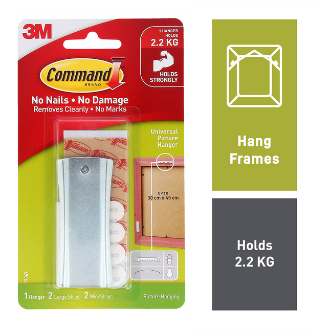 Command Large Metal Universal Picture Hanger 1 Pack (2)
