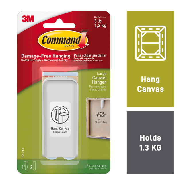 Command Large White Canvas Hanger 1 Pack (2)