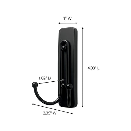 Command Matte Black Adhesive Hooks Combo 3 Pack (2)