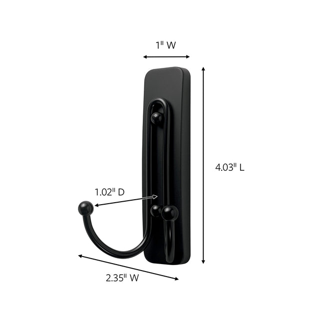 Command Matte Black Adhesive Hooks Combo 3 Pack (2)