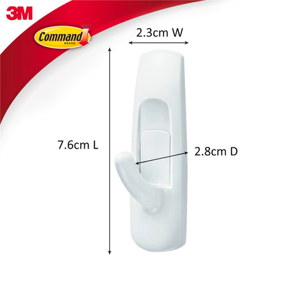Command Medium White Wall Hooks Value 6 Pack (3)