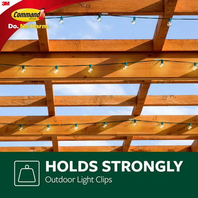Command Outdoor Light Clips Clear 16 Clips + 20 Strips (2)