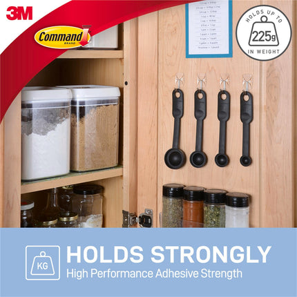 Command Small Clear Adhesive Utensil Hooks 3 Pack (4)