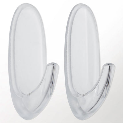 Command Small Clear Adhesive Wall Hooks 2 Pack (3)