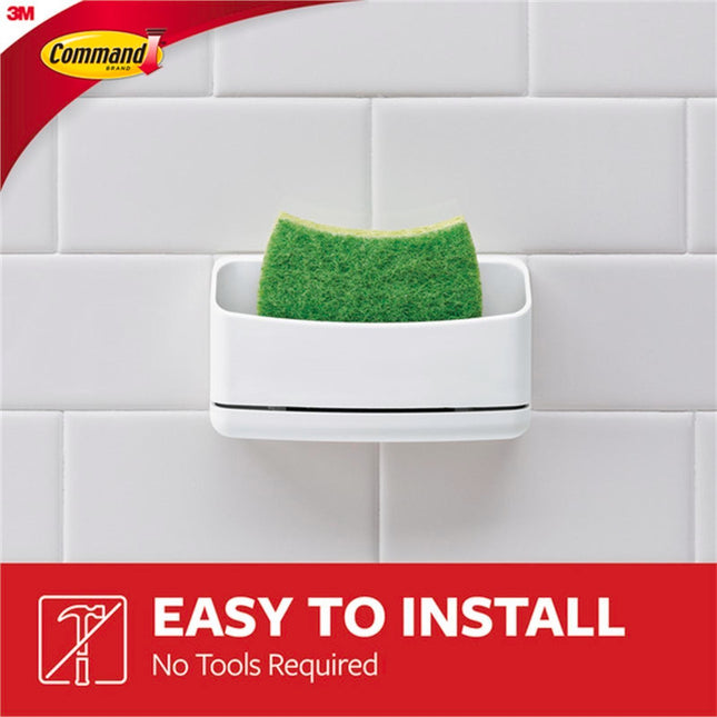 Command White Adhesive Sponge Caddy 1 Pack (2)