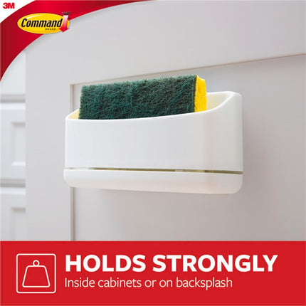 Command White Adhesive Sponge Caddy 1 Pack (3)
