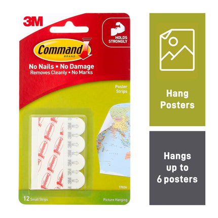 Command White Poster Strips 12 Pack (2)