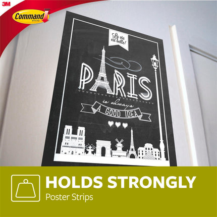 Command White Poster Strips 12 Pack (4)
