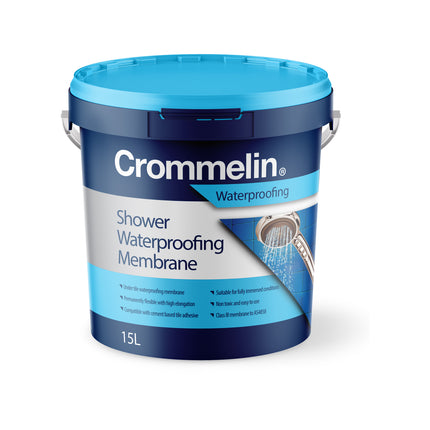 Crommelin Shower Waterproofing Membrane 15L green pail