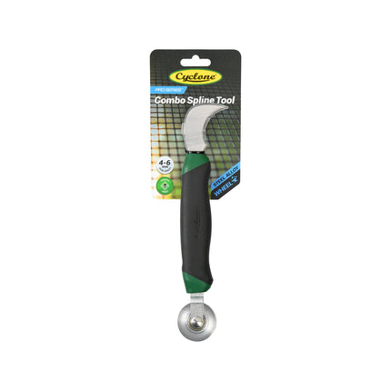 Cyclone Combo Knife Spline Roller with steel wheel and hawkbill knife