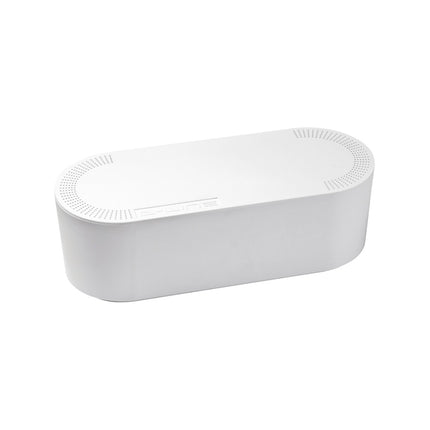 D-Line Large White Cable Tidy Unit cable management box with click-lock lid