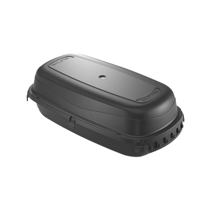 D-Line black outdoor IP54 cable tidy management box with click-lock lid