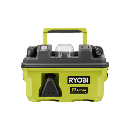 Packshot of Ryobi 18V ONE+ Project Vacuum 11L RWDV1811 for Workshop Cleanup