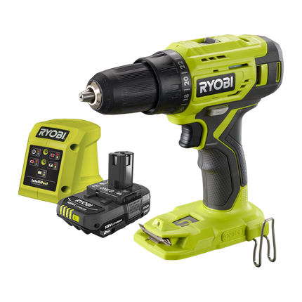 Packshot of Ryobi 18V ONE+ Drill Driver Starter Kit R18DD22