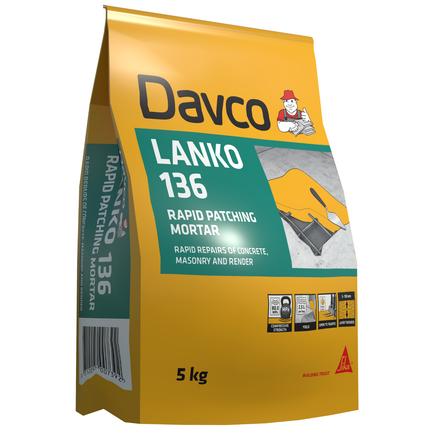 Davco Lanko 136 Rapid Patching Mortar 5kg bag