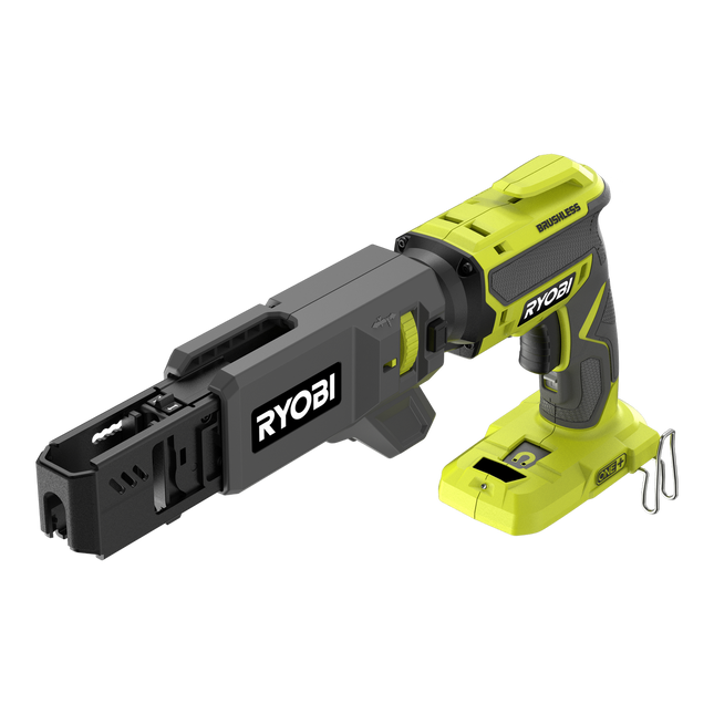 Packshot of Ryobi 18V ONE+ Brushless Collated Screwdriver R18CSDBL0 for Rapid Drywall Fixing