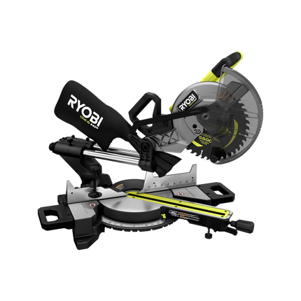 Packshot of Ryobi 18V ONE+ HP Brushless Sliding Mitre Saw 254mm Tool Only - for Precision Cutting