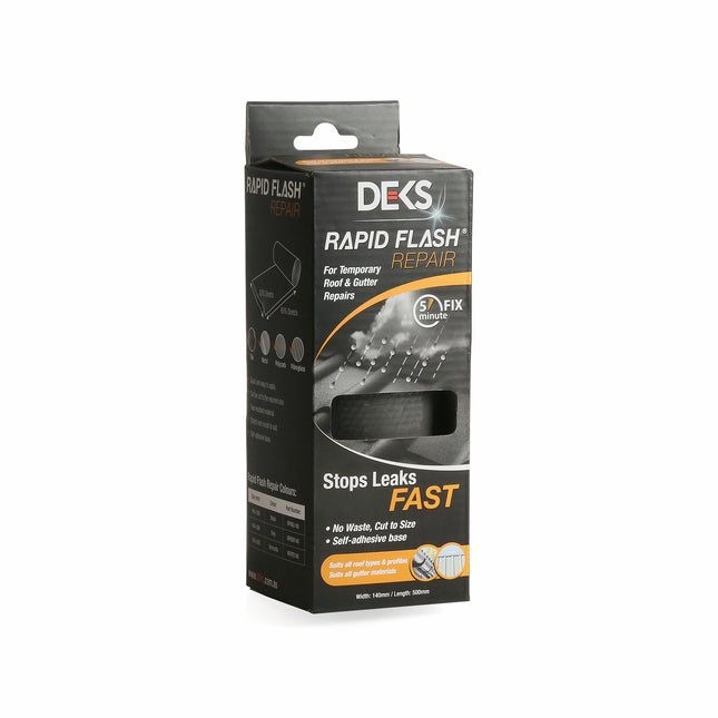 Deks Rapid Flash Self-Adhesive Repair Strip 140mm x 500mm (Black) (2)