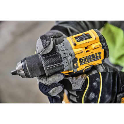 Dewalt 18V XR Compact Premium Hammer Drill Driver DCD805N-XJ yellow and black cordless drill, tool only (4)