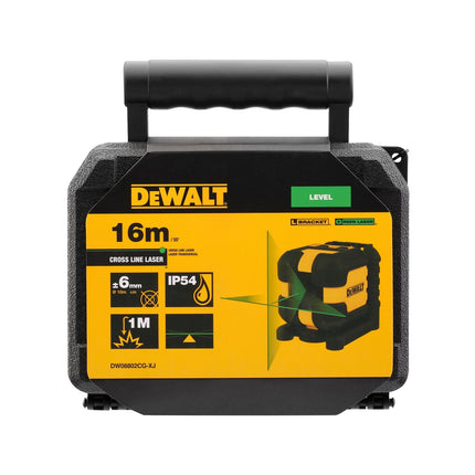 DeWalt DW08802CG-XJ green cross line laser level in yellow and black (3)