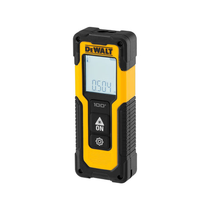 Dewalt yellow and black 30m laser distance measurer with digital display and two buttons (2)