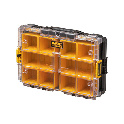 Dewalt ToughSystem 2.0 Clear Lid Organiser DWST83394-1 with clear lid and removable cups (3)