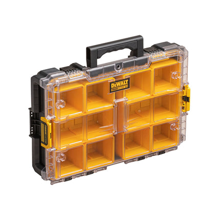 Dewalt ToughSystem 2.0 Clear Lid Organiser DWST83394-1 with clear lid and removable cups (4)