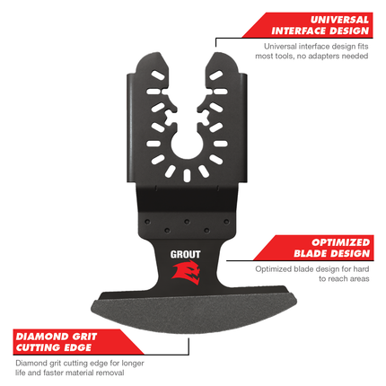 Diablo 70mm Universal Fit Diamond Grit Multi-Tool Blade for Grout in pack (3)