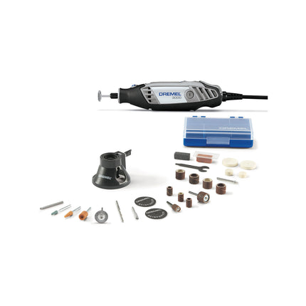Dremel 3000-1/26 corded rotary tool kit with storage case and accessories