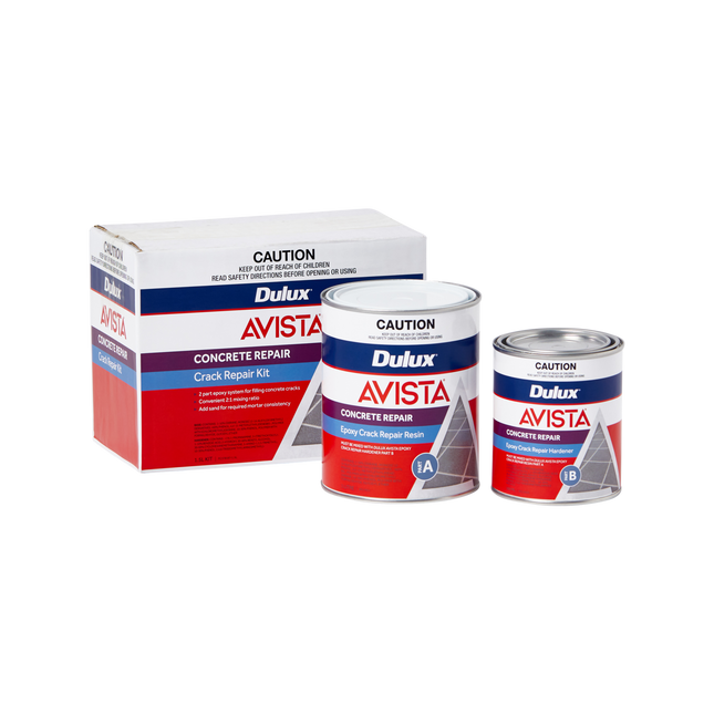 Dulux Avista Epoxy Concrete Crack Repair Kit 1.5L (Part A & B) (2)