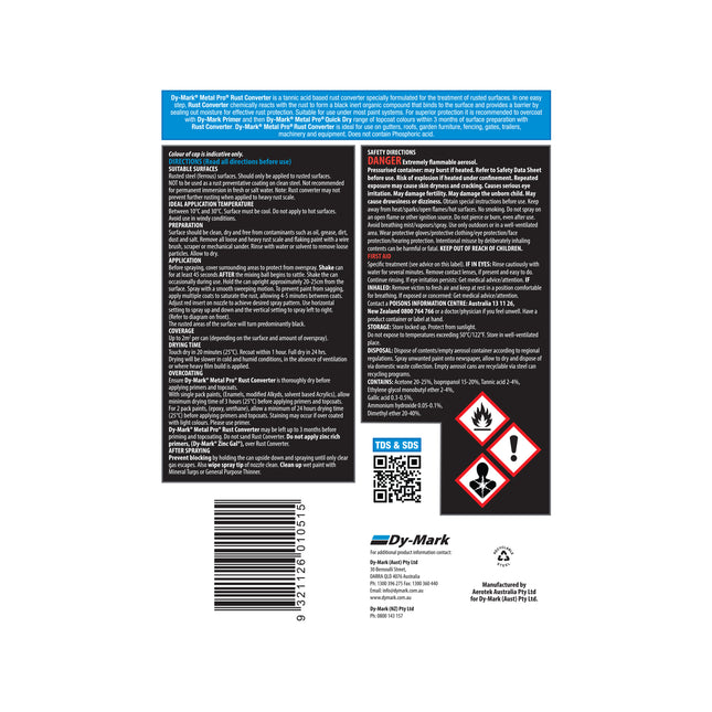 Dy-Mark MetalPro Rust Converter 350g (Aerosol) (2)