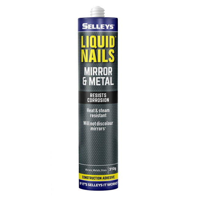 Selleys Mirror Metal & Glass Liquid Nails Superior Adhesive 310g