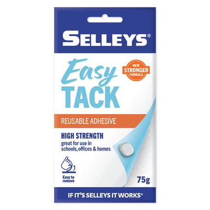 Selleys EZY TACK Re-usable Adhesive Sticks and Holds 75g