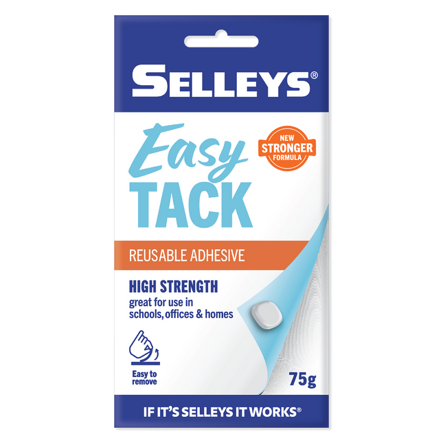 Selleys EZY TACK Re-usable Adhesive Sticks and Holds 75g