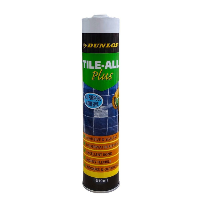 Packshot of Dunlop Tile-All Plus Premixed Tile Adhesive 310ml