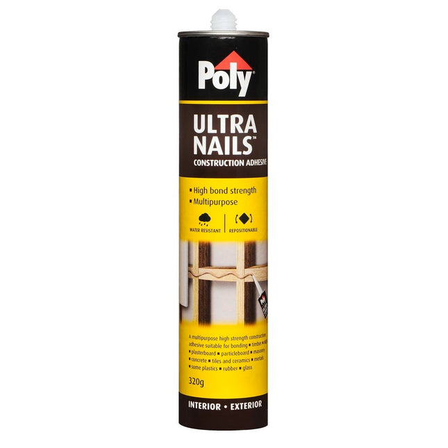 Packshot of Poly Ultra Nails Construction Adhesive 320g