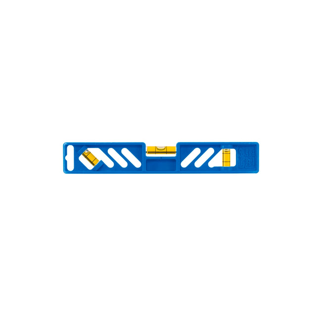 Empire 225mm Polycast Torpedo Level with yellow frame and three vials
