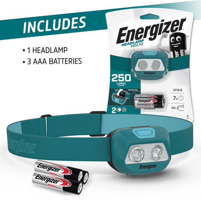 Energizer HDL10 250 lumen LED headtorch with adjustable head strap (2)