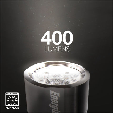 Energizer Vision HD Metal LED Torch 400 Lumen 2AA in silver (3)