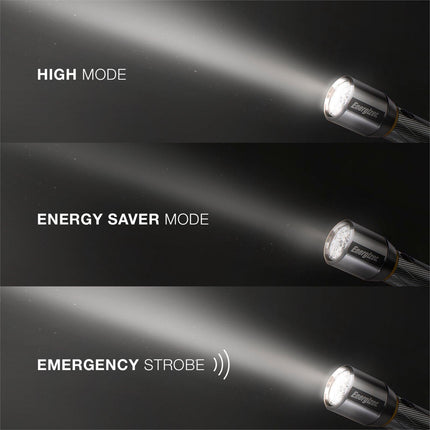 Energizer Vision HD Metal LED Torch 400 Lumen 2AA in silver (4)