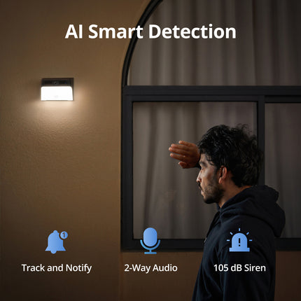 Eufy Solar Wall Light Cam S120 outdoor security camera with integrated wall light and solar panel (3)