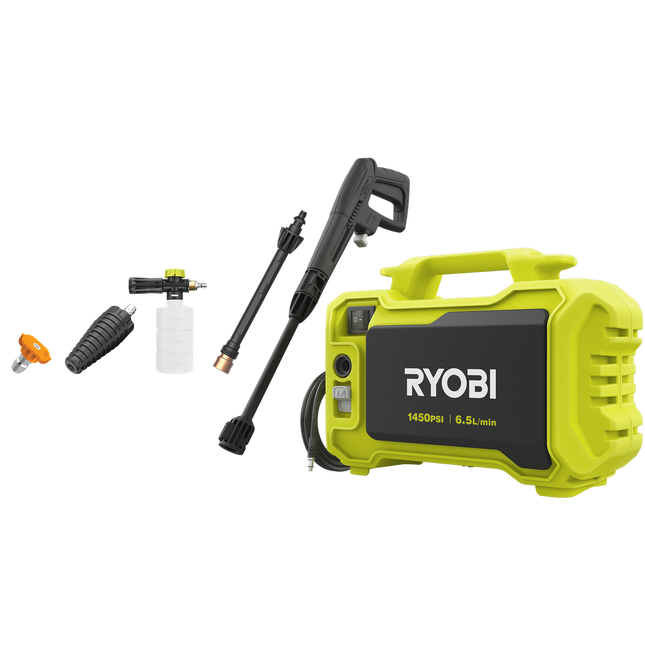 Packshot of Ryobi 1450 PSI Compact High Pressure Washer