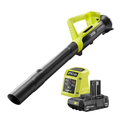 Packshot of Ryobi ONE+ 18V 200CFM Jet Blower Kit with 2Ah Battery